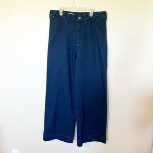 Pilcro by Anthropologie the skipper wide leg dark blue wash